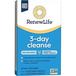 Renew Life 3-Day Cleanse Total Body Reset 2-Part