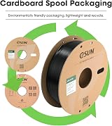 eSUN PLA+ Filament 1.75mm Black 1kg High Speed Dimensional +/-0.03mm view 6