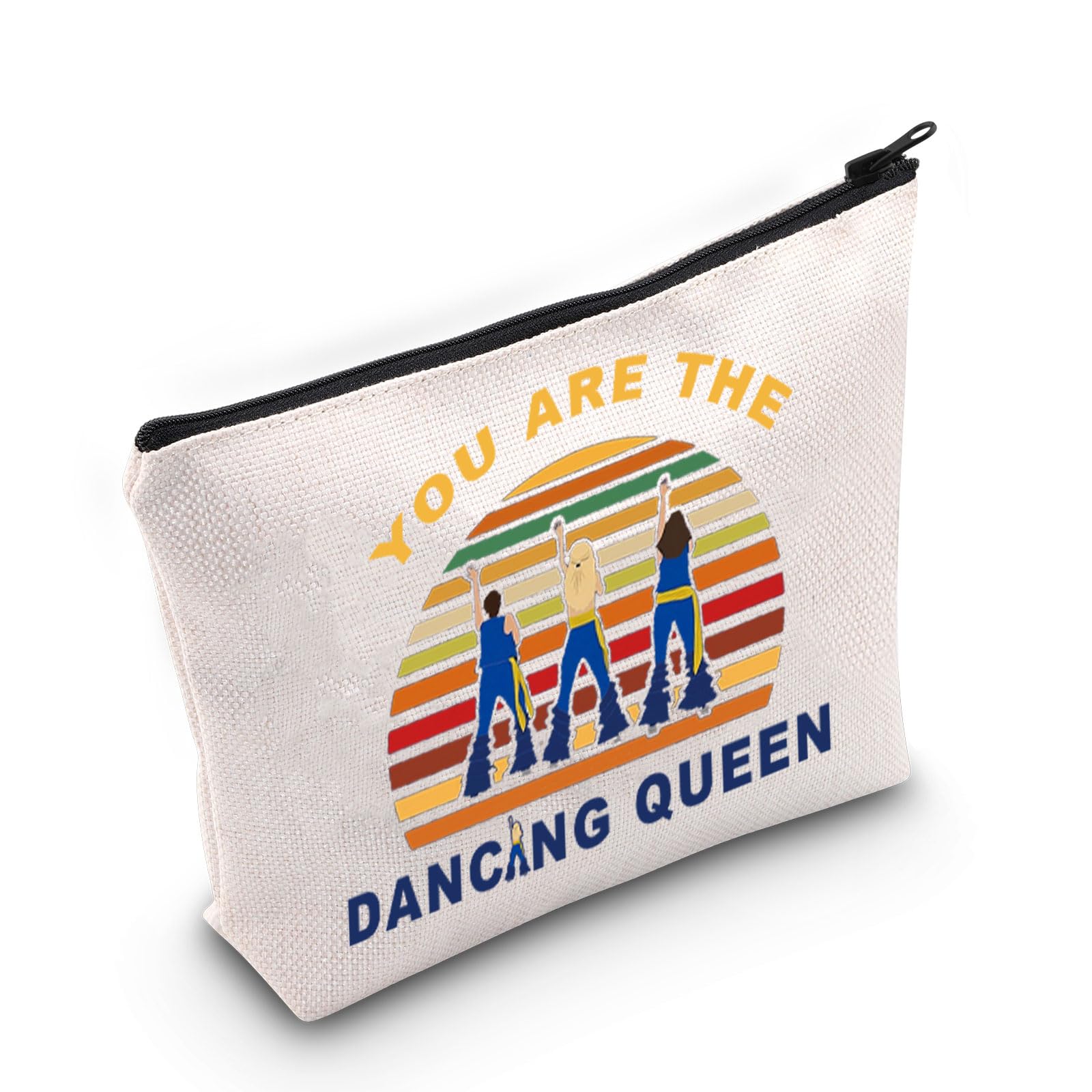 LEVLO Mamma Musical Comedy Make Up Bag Mamma Fans Gift You Are The Dancing Queen Makeup Zipper Pouch Bag, Dancing Queen, Make Up Bag
