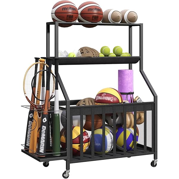 SUPERDANT Ball Sport Medal Hanger Display - Holds 60+ Medals For Basketball Football Volleyball