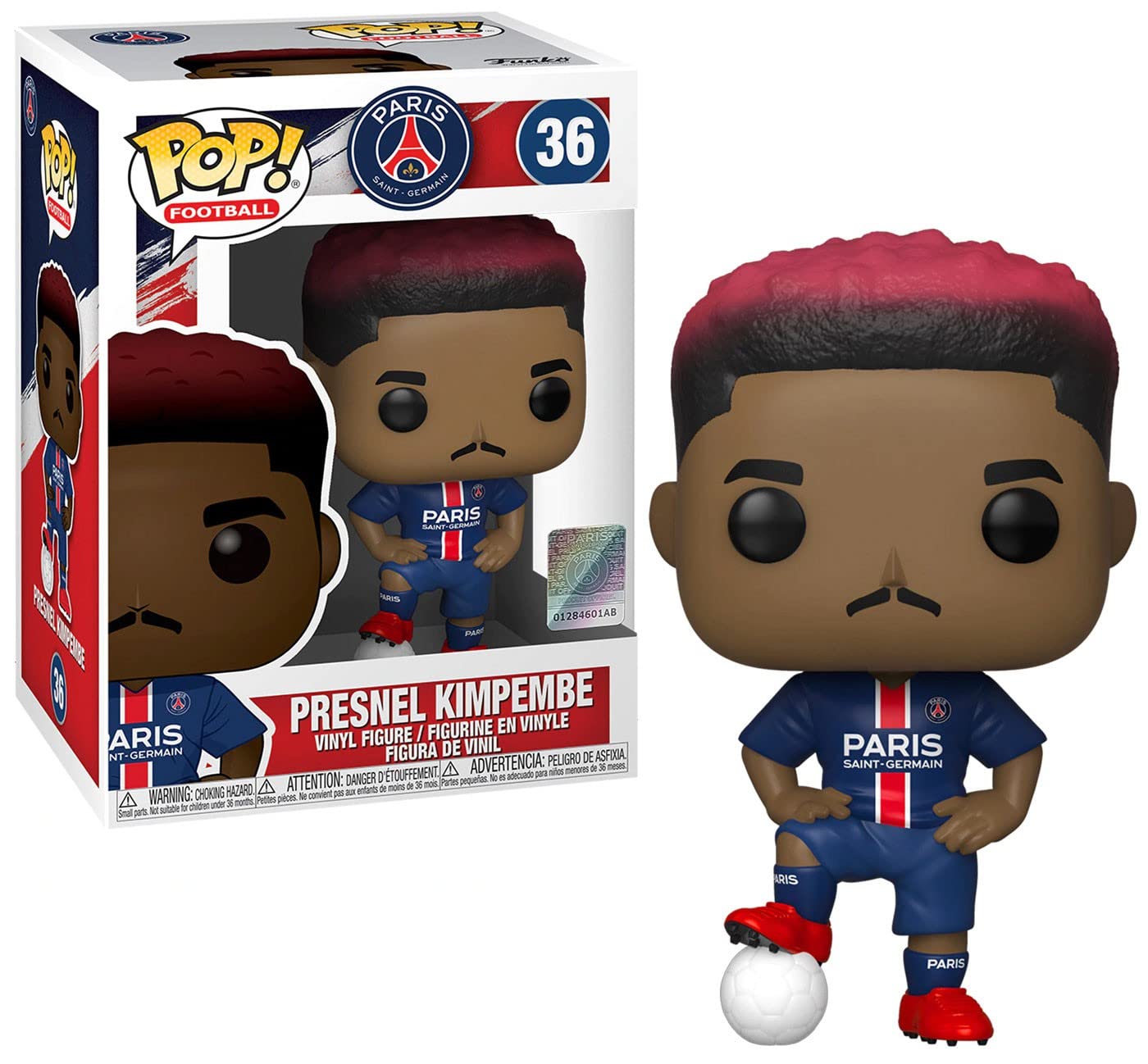 Funko POP! Football: PSG-Presnel Kimpembe - Paris Saint-Germain - Collectable Vinyl Figure - Gift Idea - Official Merchandise - Toys for Kids & Adults - Sports Fans - Model Figure for Collectors