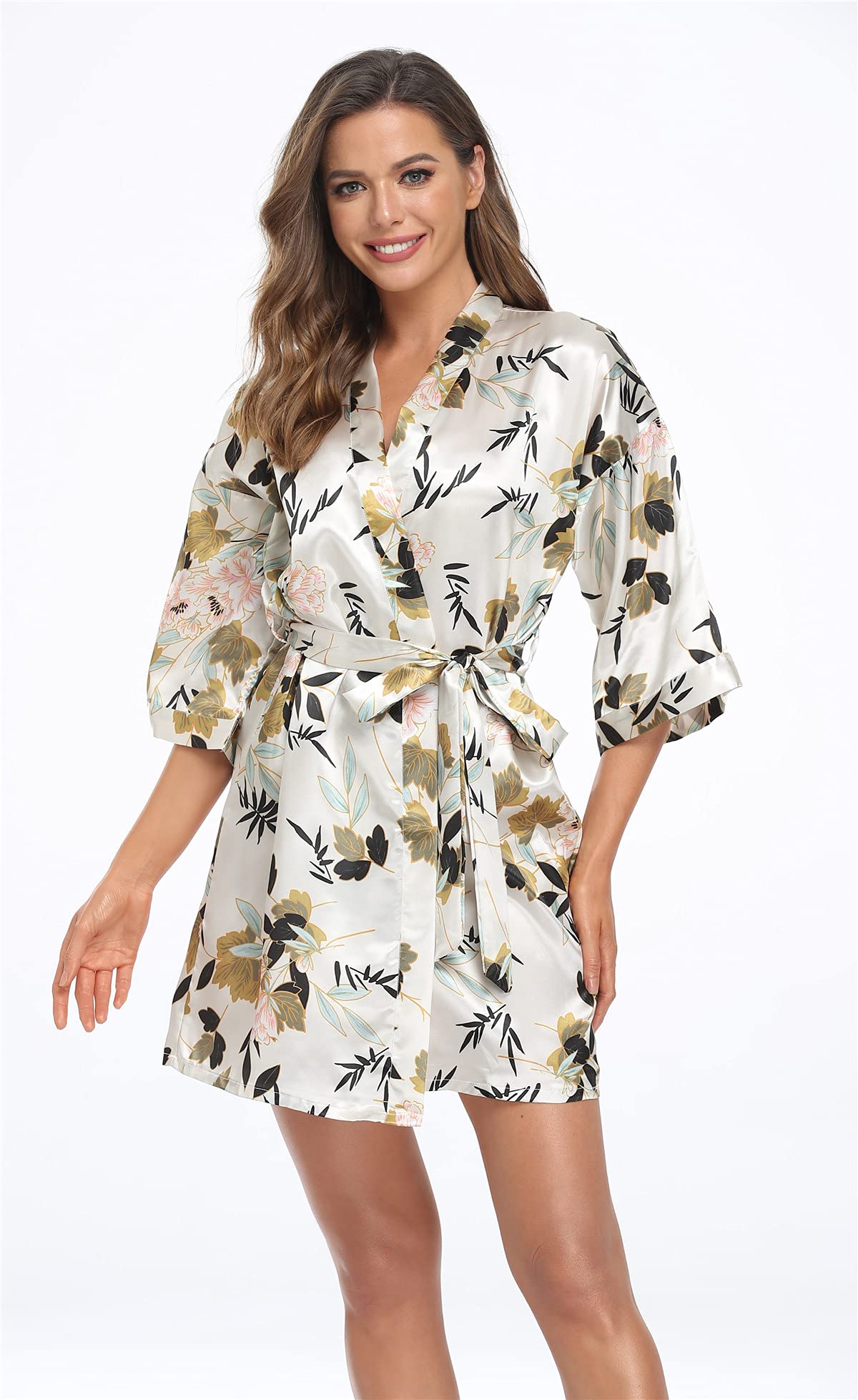 MissNina Women's Floral Bridesmaid Robes Bridal