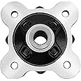 M MATI Rear Wheel Hub Machined Black for Polaris Ranger 900 1000 Diesel HST 570-Full-Size Brutus GEM-eM1400 M1400-Gas Pro-XD 5142964-067 5137431-067