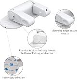 RAV3 Door Handle Locks Child Proof Pack of 2 White Heavy Duty 3M Adhesive view 4