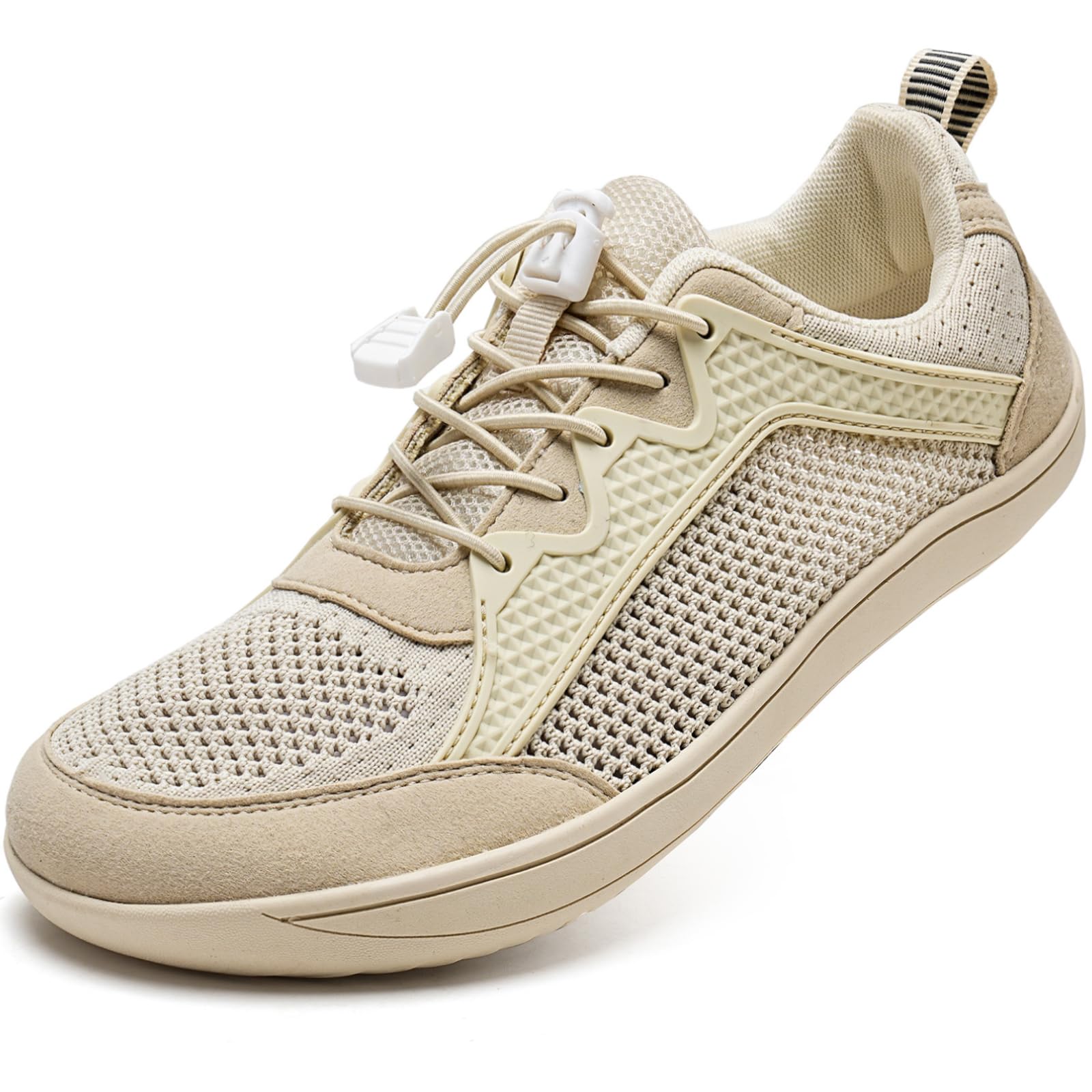 Photo 1 of WateLves Wide Water Shoes Mens Womens Barefoot Minimalist Walking Shoes Beach Casual Sneakers Zero Drop Sole (Beige, 38)