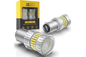 AILEO 1157 LED Bulb White 6500K,2024 Upgrade 500% Brighter Unique 1:1 Design 2057 2357 7528 1034 P21/5W BAY15D LED Bulbs for Back Up Reverse Lights,Tail Brake Lights,DRL Parking Light,2 PCS