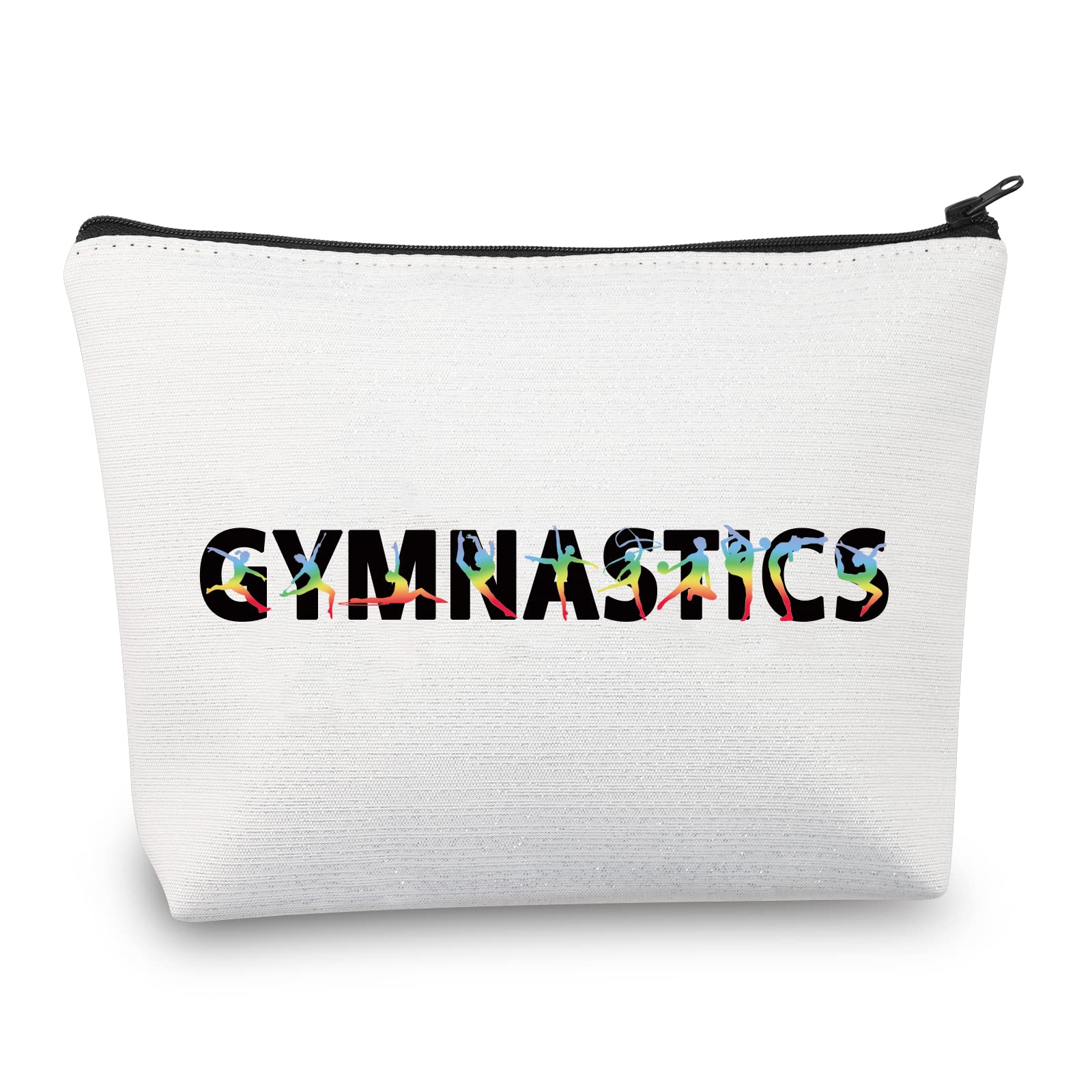 Gymnastics Gifts for Girls Makeup Bag Gymnastics Cosmetic Bag Gymnastics Lover Gifts Gymnastics Coach Gift Gymnast Zipper Bag (Gymnastics Bag)
