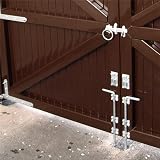 White Hinge Long 18in Galvanised Drop Bolt for Gates & Doors view 9