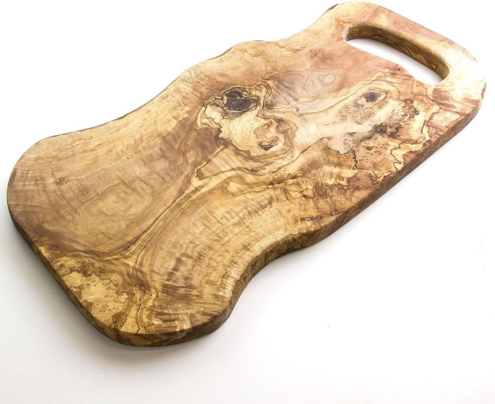 THERUSTICDISH - Olive Wood Serving/Cutting/Chopping/Presentation Board - Length 45cm