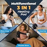 AFDEAL Heated Knee Brace Cordless 6 Levels 3 in 1 Pad with 3000mAh view 2