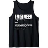 Engineer Definition T Shirt Funny Engineering Tank Top