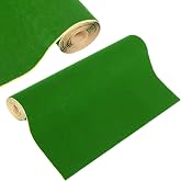Nuanchu Artificial Model Train Grass Mat Roll, 39 x 98 Inch, Dark Green | Green Scenery Grass Mat for Ho Train Accessories Model Layout, Diorama Landscape Decoration Craft DIY