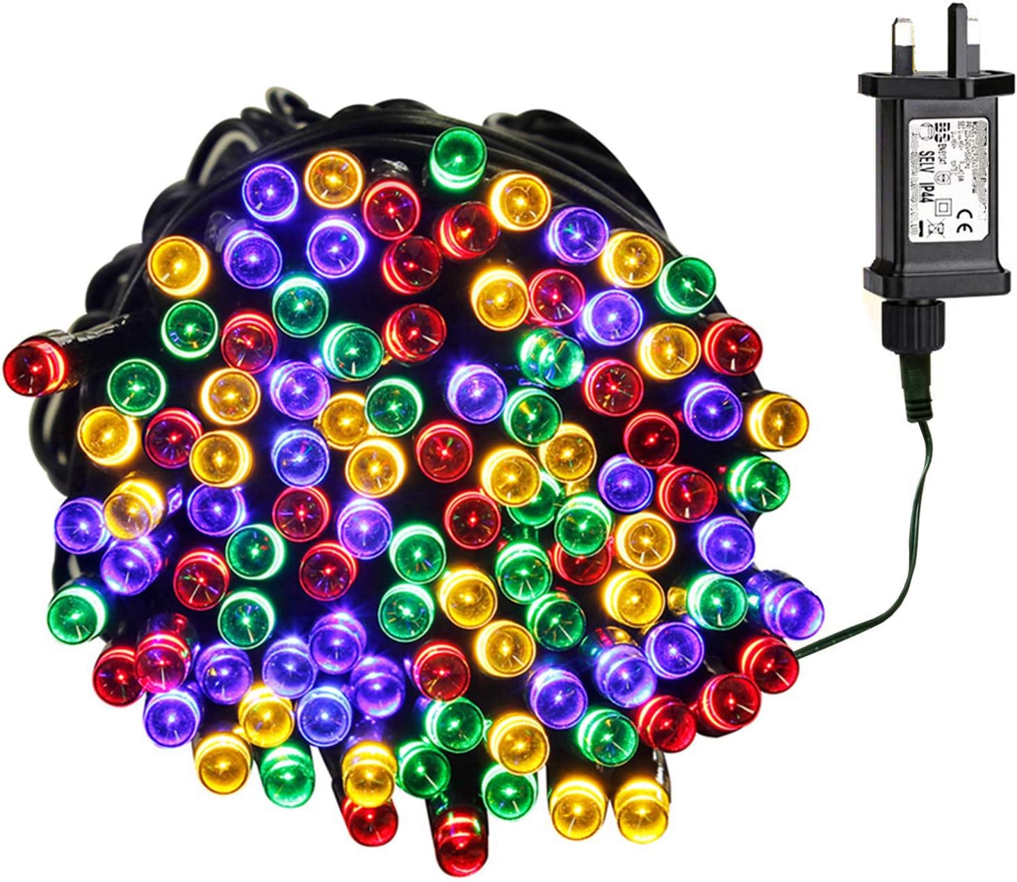 Tuokay Super Bright Plug in Fairy Lights, 23m 200 LED 8 Twinkling Modes