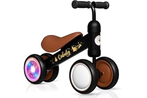 Cubuly Baby Balance Bike for 1-3 Year – First Birthday Boy Girl Gifts 12-36 Month Mini Bike|Colorful Lighting Wheels|Ride on Toys |Toddler Balance Bike 1-3 Indoor/Outdoor Bike