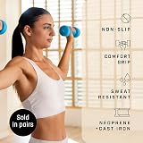 KG Physio Weights Dumbbells Set Neoprene Coated 1-10 kg Pair view 2
