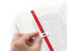 Lastword Bookmarks - Elastic Bookmark Perfect for Any Book - Book Markers for Women - Bookmarks for Men - Bookmarks for Kids - Don't Lose Your Mark, Design Made in Italy Book Marks (Red)