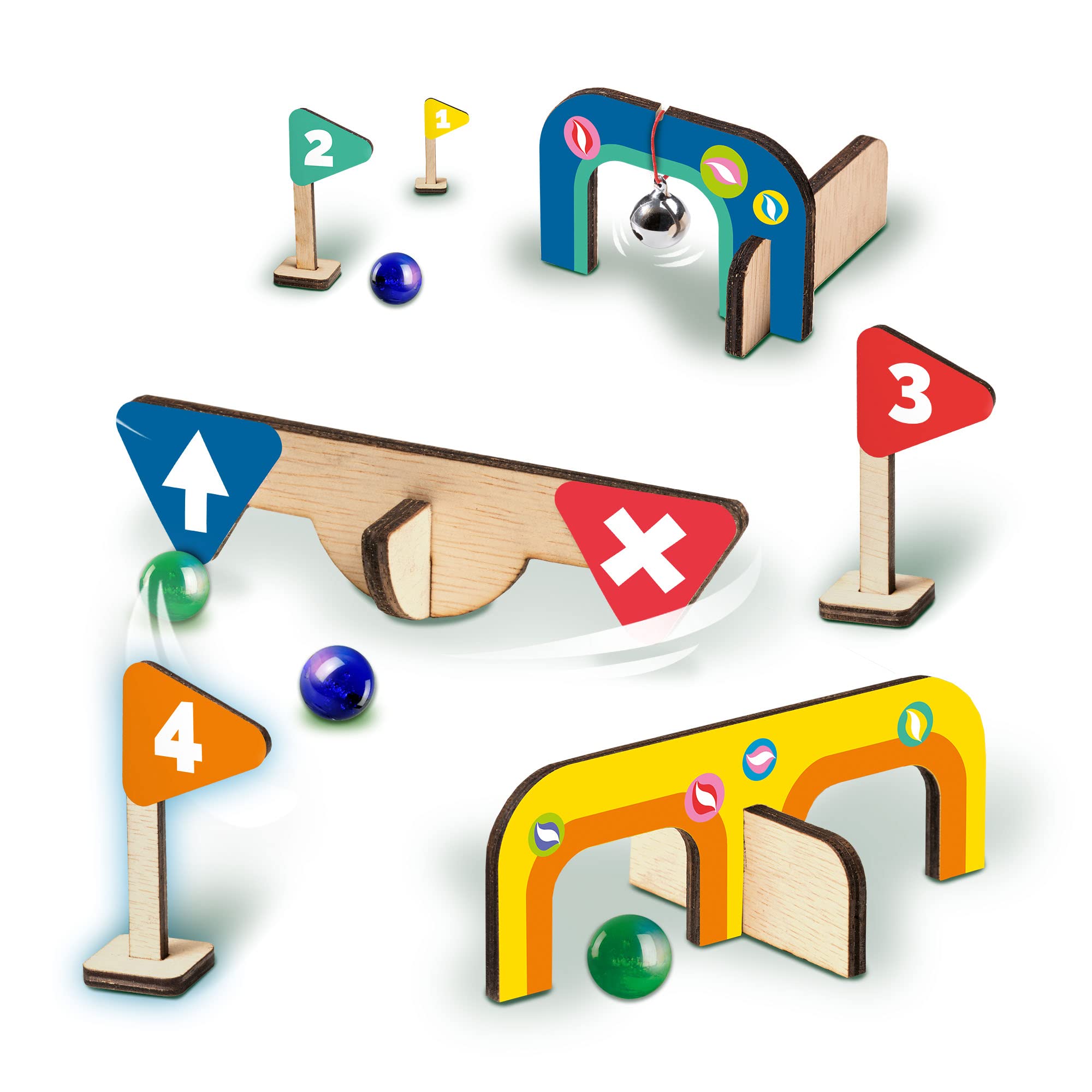 SES Creative Marble Golf - Wooden minigolf Course