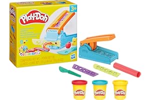 Play-Doh Fun Factory Starter Set, Preschool Toys for 3 Year Old Girls & Boys & Up, Kids Arts and Crafts Kit, 3 Modeling Compo