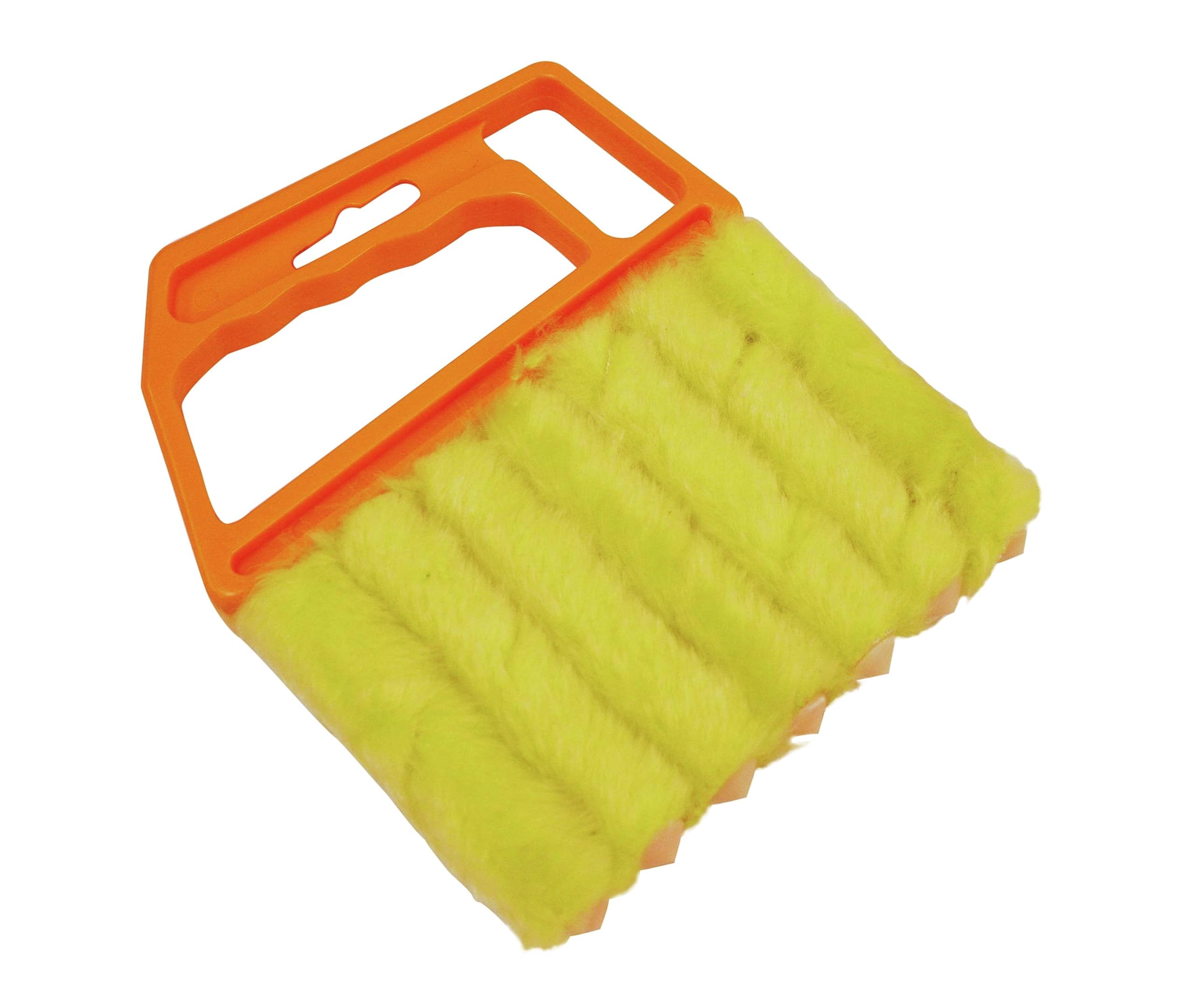 Gardinia Venetian Blind cleaning brush, Plastic, 12 x 15 cm (WxH), Yellow-orange, 7988
