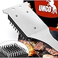 UNCO- Grill Brush and Scraper, 16.7”, Stainless Steel, Grill Cleaner, Grill Brush, Grill Cleaning Brush, BBQ Brill Brush, BBQ Brush for Grill Cleaning, Grill Brush for Outdoor Grill, Safe Grill Brush
