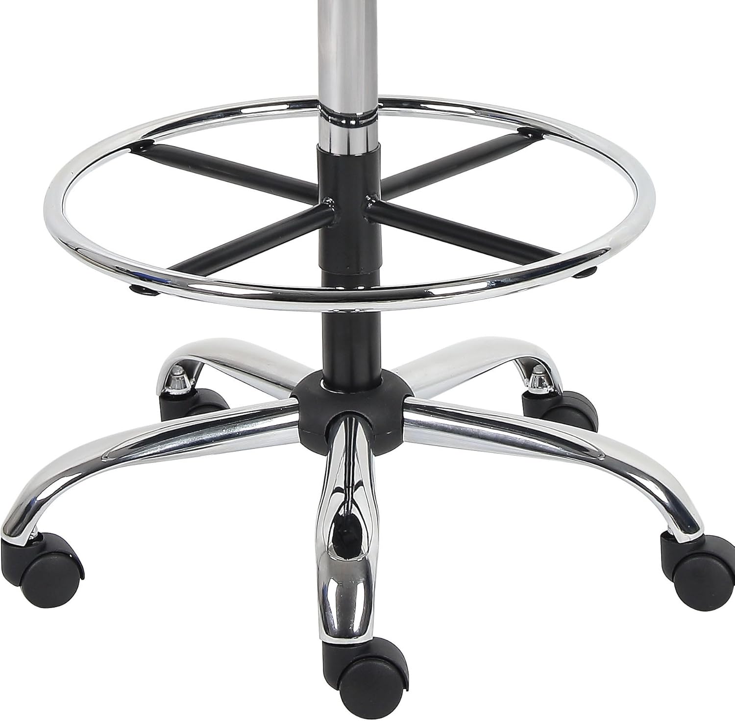 Boss Office Products B16245-BK Be Well Medical Spa Drafting Stool with Back, Black: Furniture & Decor