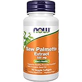 NOW Supplements, Saw Palmetto Extract 320 mg with Pumpkin Seed Oil, Men's Health*, 90 Veg Softgels