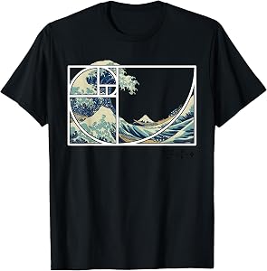 The Great Fibonacci Wave Off Kanagawa T-Shirt