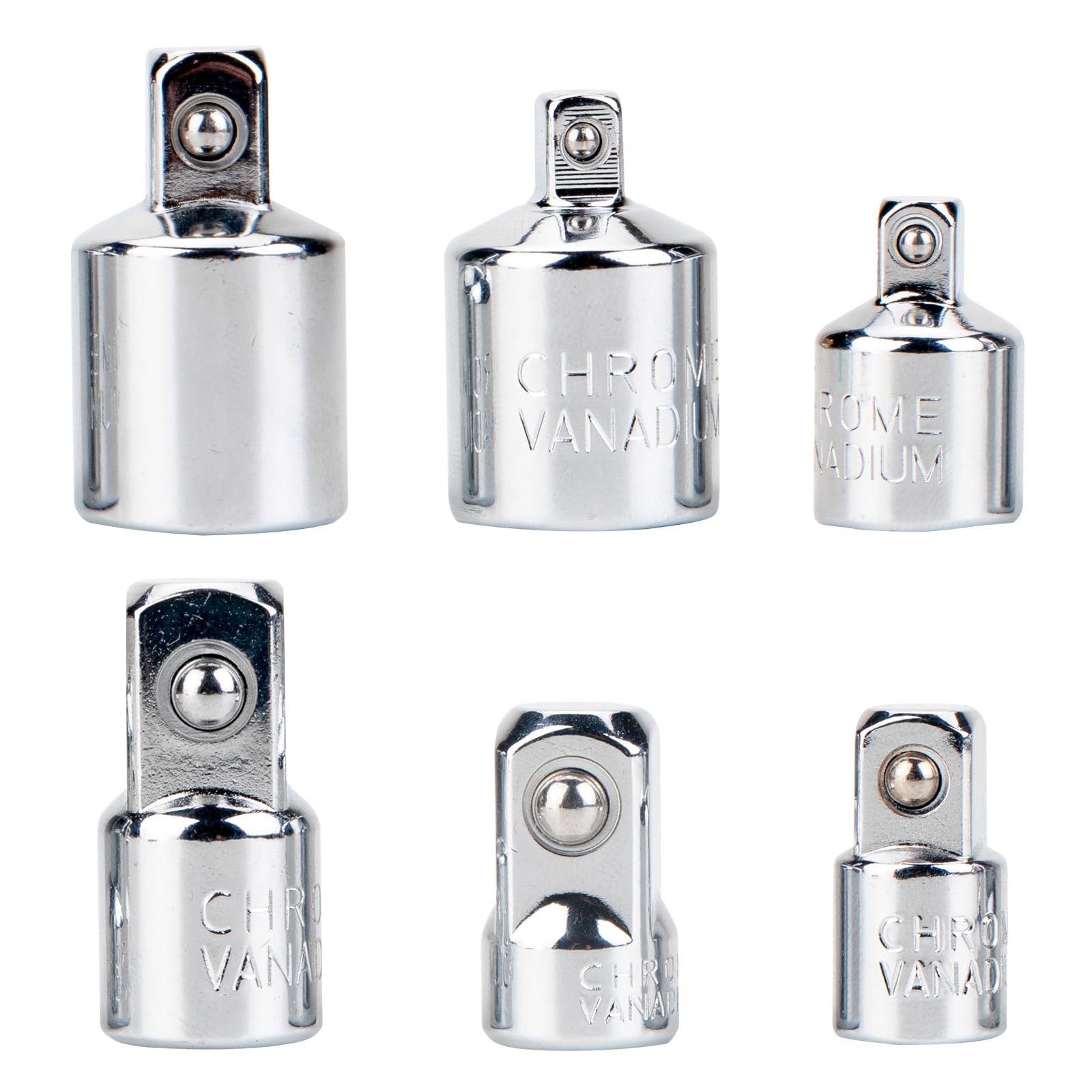 Socket Adapter Set, Impact Adapter, 1/2, 1/4 to 3/8 Adapter, 3/8, 1/4 to 1/2 Adapter — image 1