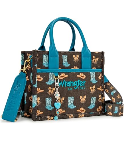 Amazon.com: Wrangler Tote Bag with Zipper Western Handbags  display picture 3