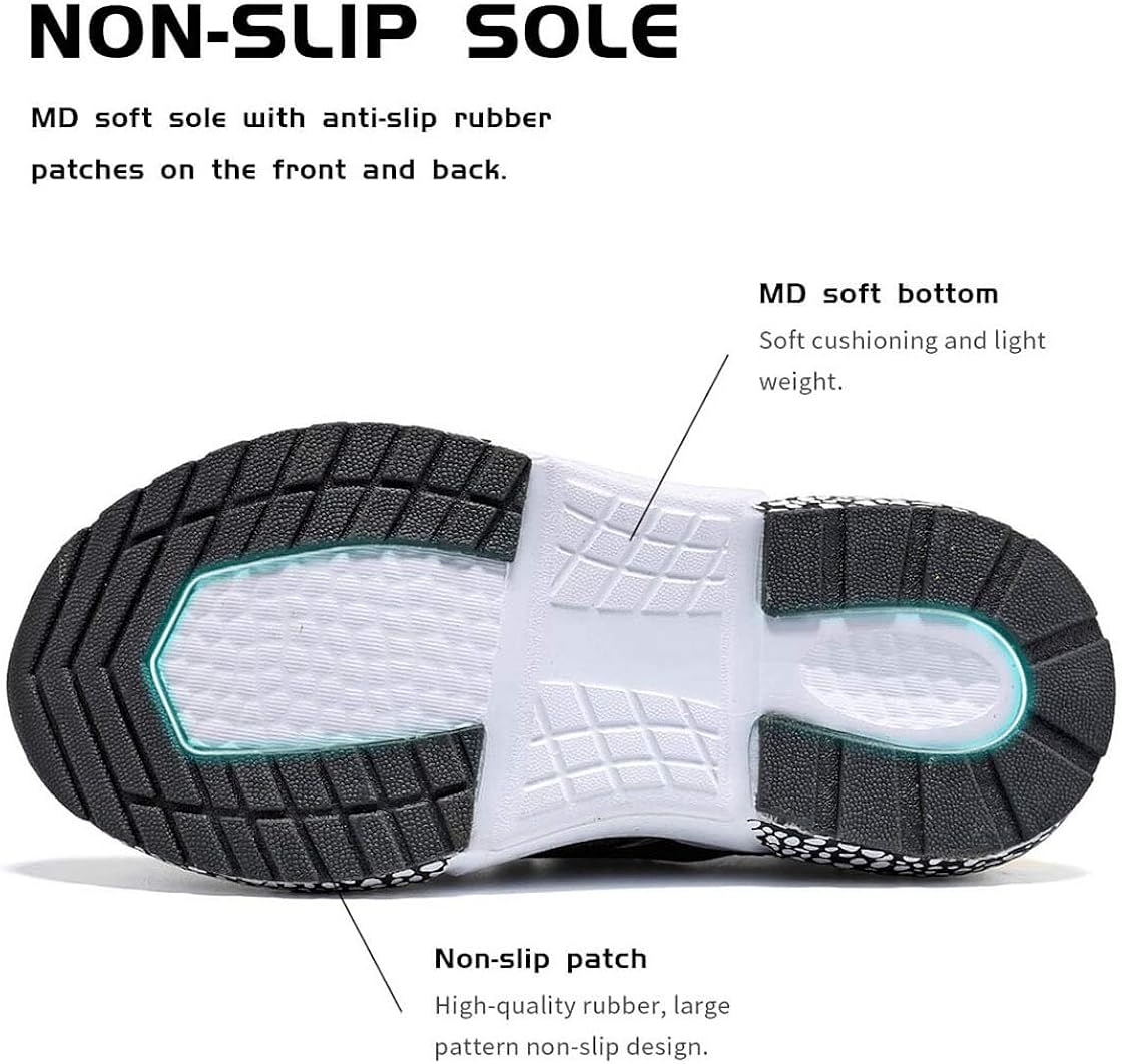  | Littleplum Kids Running Shoes for Boys Athletic Tennis Shoes Ankle-High Fashion Sneaker for Boys and Girls | Running