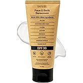 Sky and Sol Natural Mineral Sunscreen SPF 30 3 oz: Natural Tallow & Zinc Oxide, Reef Safe, Water Resistant, Fragrance-Free, Non-Greasy Formula for Face and Body