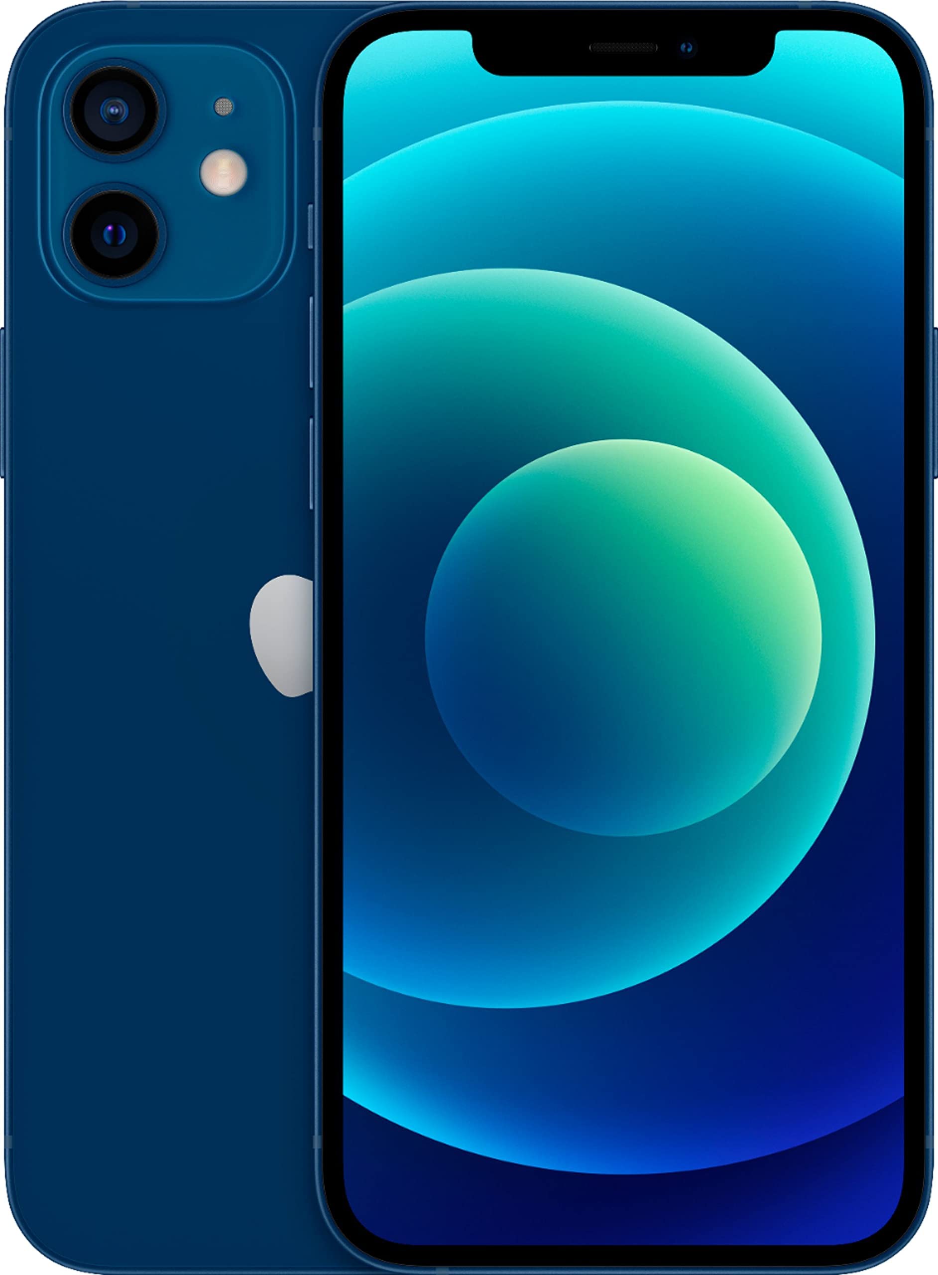 Photo 1 of Apple iPhone 12, 64GB, Blue - Unlocked (Renewed Premium)