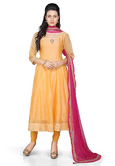 plain silk anarkalis