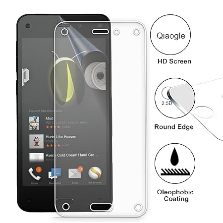 Qiaogle Display Gehärtetes Glas Schutzfolie für Amazon Fire Phone (4.7 Zoll) Schirm Schutz [mit 9H Härte * Ultra klar * Anti-