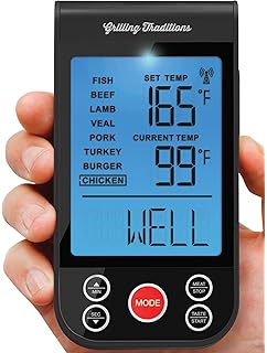 Amazon Com Backyard Grill Wireless Grilling Thermometer Up To