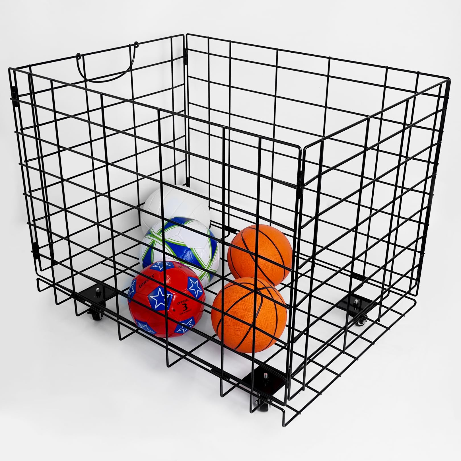 Aoneky Ball Storage Organizer - Convenient Ball Cart - Ball Bin