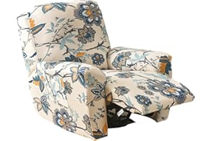 Eco-Ancheng Recliner Slipcovers 4-Pieces Lazyboy Recliner Covers Recliner Couch Covers Recliner Chair Cover Non Slip Reclining Slipcovers with Storage Pockets Furniture Protector for Living Room