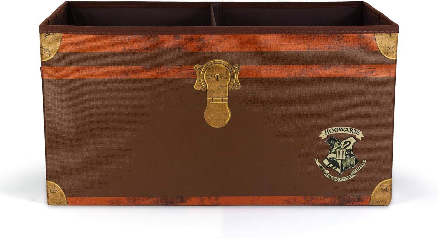 Robe Factory LLC Harry Potter Hogwarts 24-Inch Foldable Storage Chest | Fabric Basket Container, Cube Organizer with Handles | Collapsible Brown Cubby Cube Closet Organizer: Toys & Games