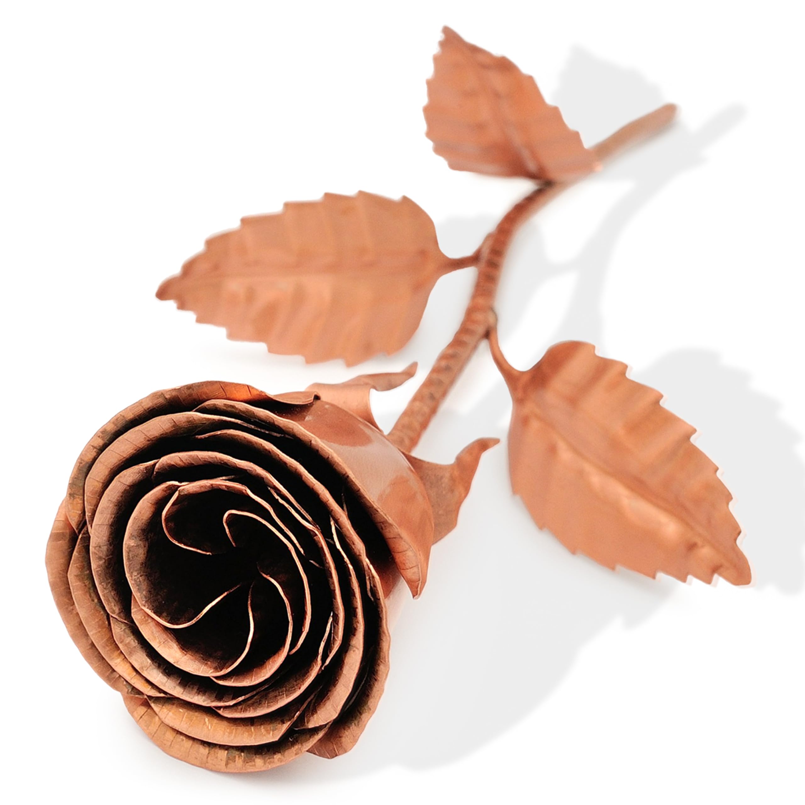 Copper Rose - Copper Gifts for Her, 7 Year Anniversary, Copper Gifts for 7th Anniversary, 22nd Anniversary, Copper Anniversary, Metal Rose, Metal Flowers