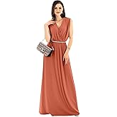KOH KOH Womens Long Dolman Sleeve Wrap V-Neck Maternity Bridesmaid Maxi Dress