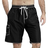 DR. ANISON Mens Swim Trunks Swim Shorts Swimming Trunks Swimsuit Quick Dry with Mesh Lining Swimwear