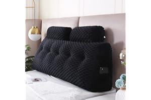 Gpround Wedge Headboard Pillows + 2 Head Roll Pillow Bed Wedge Pillow for Headboard Large Bolster for Bed Rest Reading Pillows Backrest Pillows for Sitting in Bed Backrest Positioning Support