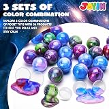 JOYIN 24 Pack Galaxy Slime Balls Easter Party Favors - Non-Sticky Stress Relief view 2