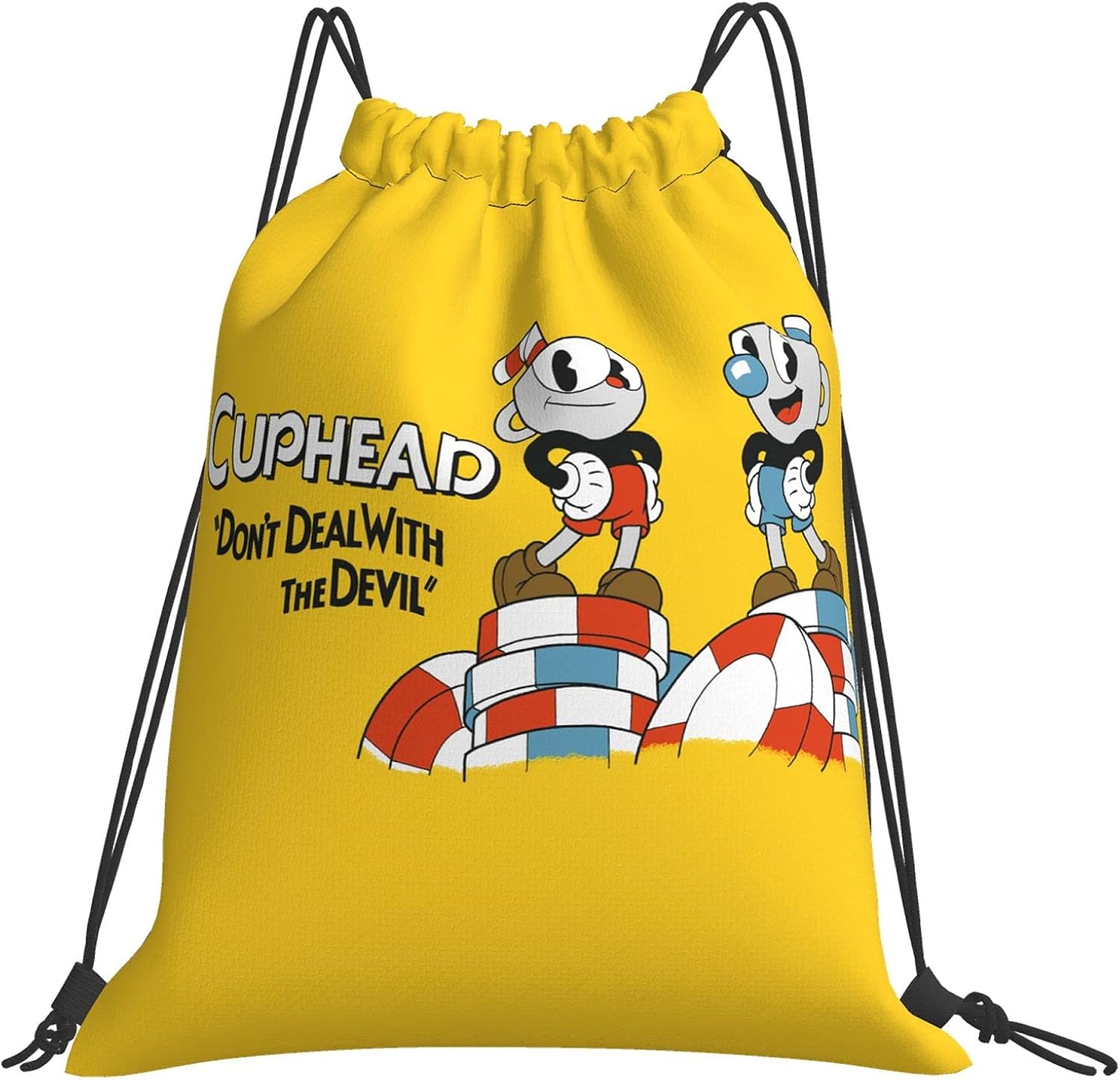 Cu-p He-ad Drawstring Gym Bag Large Sports Backpack String ...