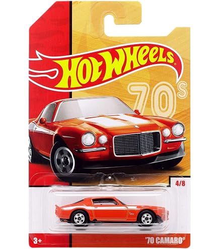 Amazon.com: Hot Wheels 2016 H.W. Flames 70 Chevy Camaro Red 98/250