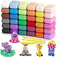 Air Dry Clay 36 Colors, Modeling Clay for Kids, DIY Molding Clay with Tools, Toy Gifts for Kids
