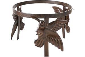 Topadorn Metal Gazing Ball Stand Garden Hardware Metal Stand for 10" or 12" Gazing Globes,Hummingbird