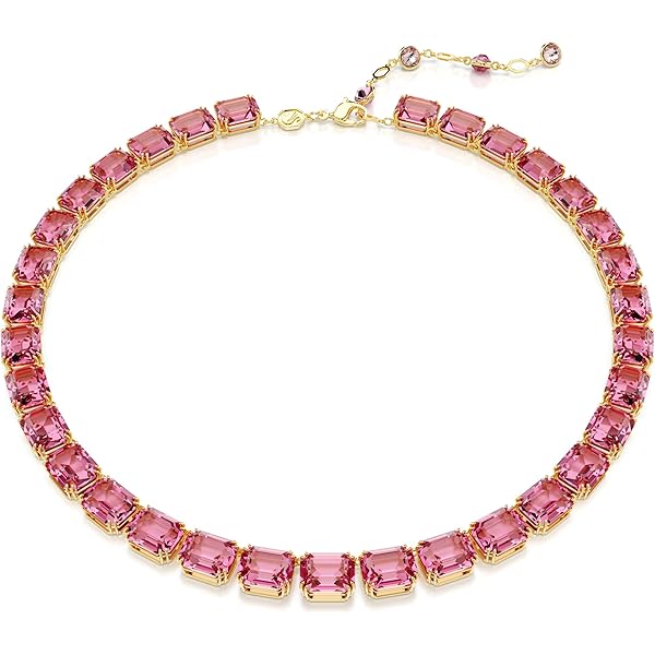 Swarovski Millenia Bracelet, Pink Octagon-Cut Crystals in a