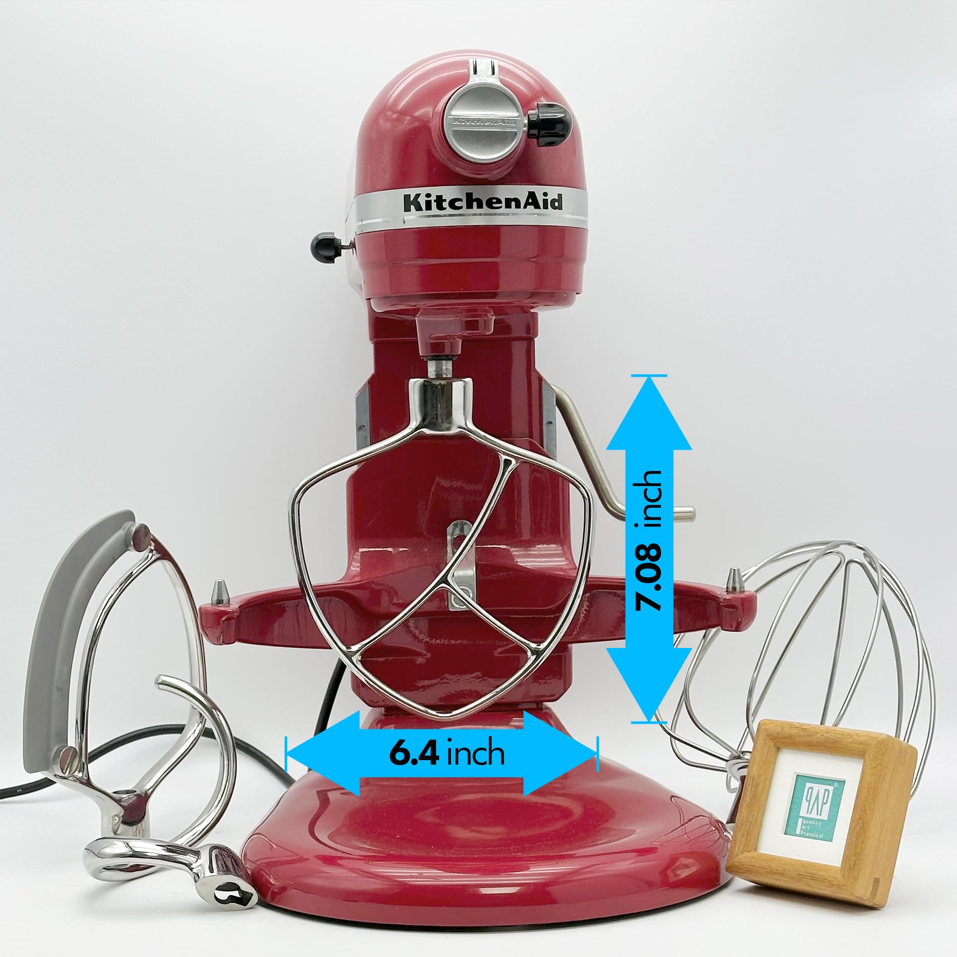 Flat Beater Replacement for KitchenAid 5plus/6 Qt. Bowl-Lift Stand Mixers/Polished 18/8 Stainless Steel Paddle Accessories/No coating/Dishwasher Safe/Replacement for KN256CBT