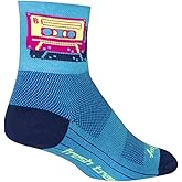 SockGuy, Mixtape, Classic Sock, Sporty and Stylish, 3 Inches - Small/Medium